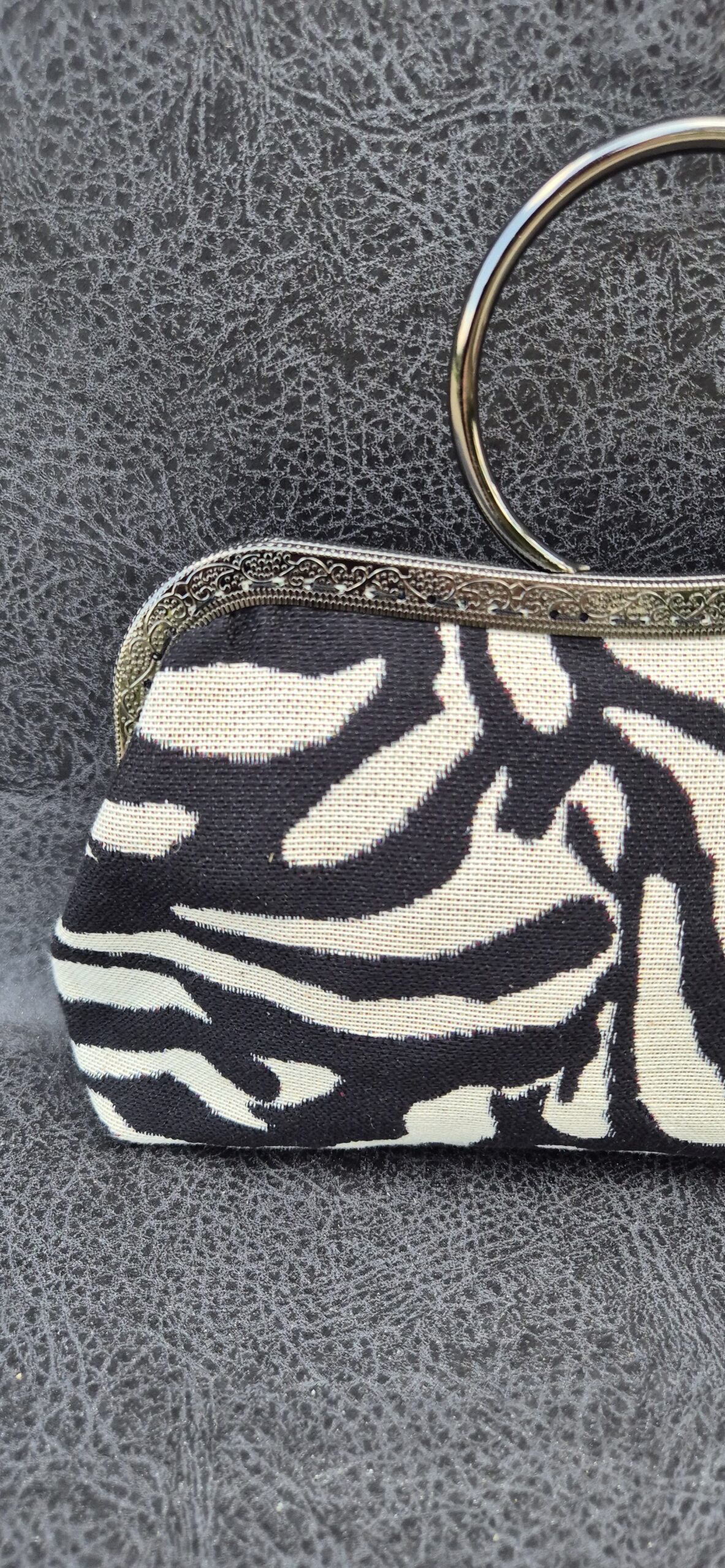 AMANDA torebka vintage - zebra black&white - obrazek 2