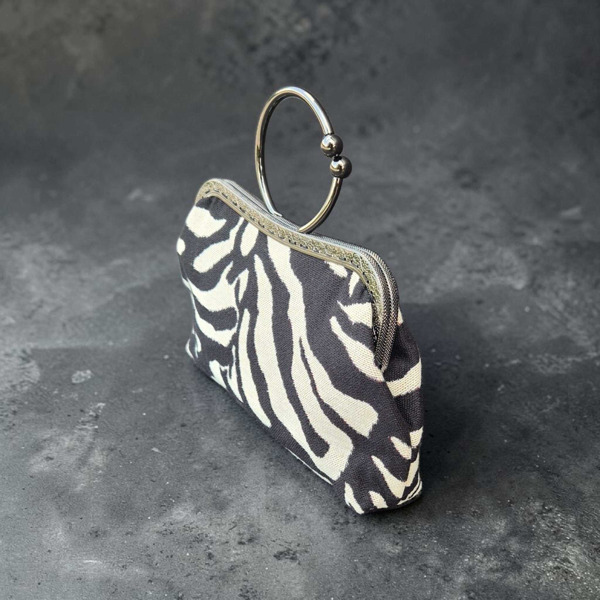 AMANDA torebka vintage - zebra black&white - obrazek 7