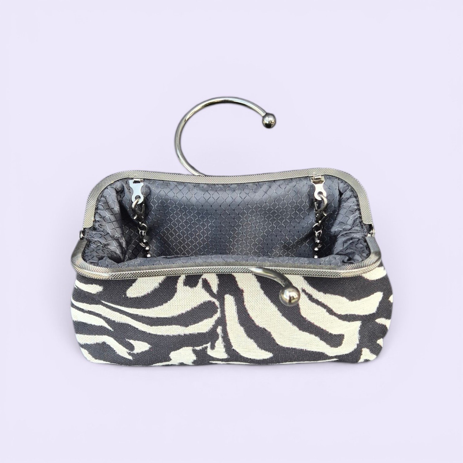 AMANDA torebka vintage - zebra black&white - obrazek 3