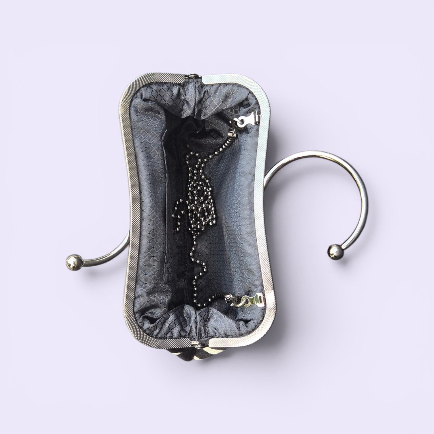 AMANDA torebka vintage - zebra black&white - obrazek 4