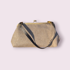 JAMNIK – torebka vintage beżowa kratka