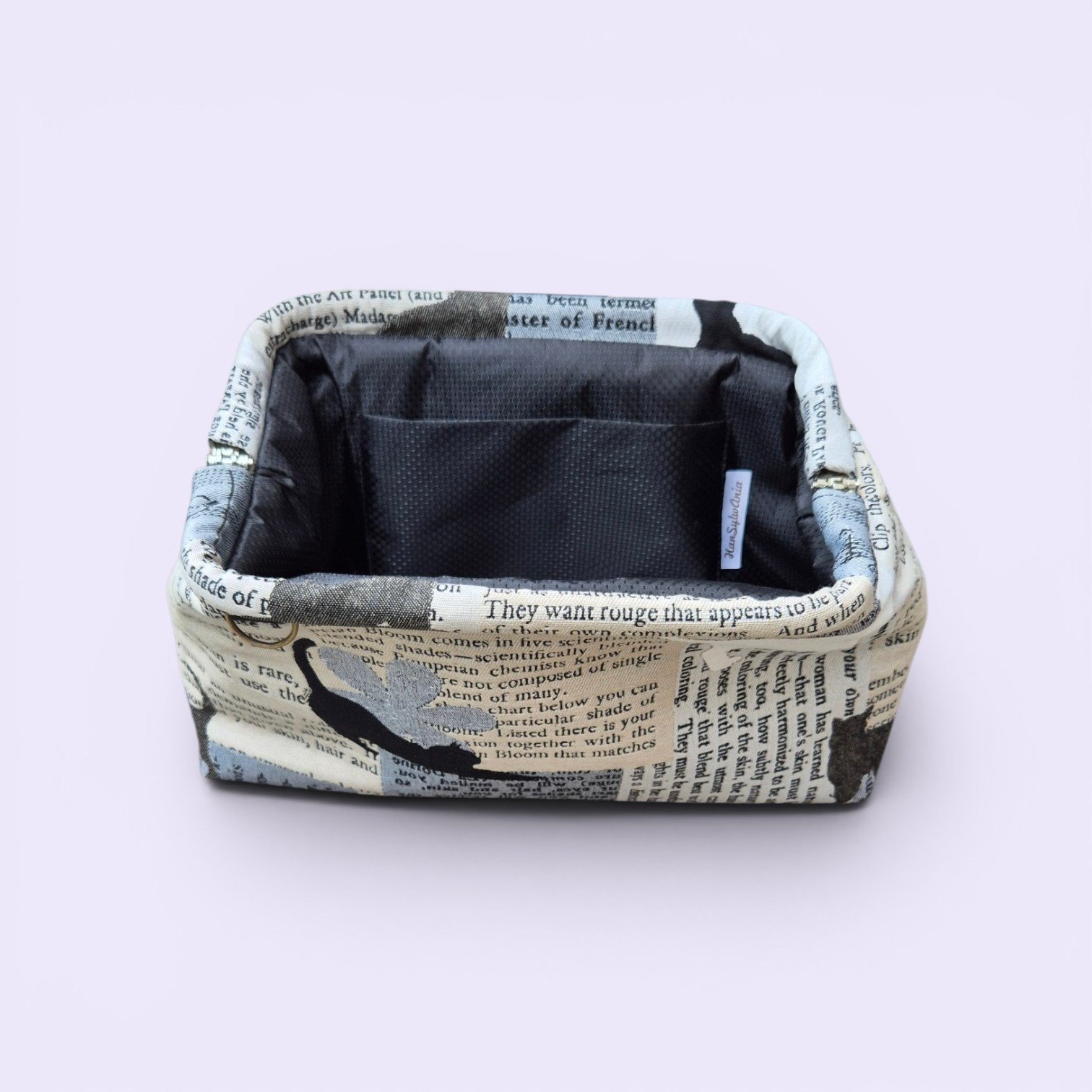 wnętrze torebki handmade